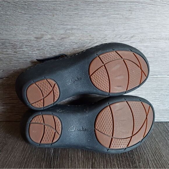 Clarks Unstructured Un Stern Black Leather Sandals 6 M - Picture 7 of 8